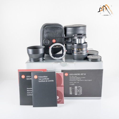 Leica Macro-Elmar-M 90mm F/4.0 Set Black Lens Germany 11629 #11794