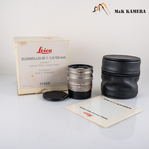 Leica Summilux-M 50mm F/1.4 Pre-A Titanium Boxed 11869 #11835