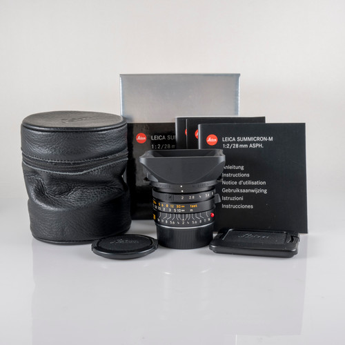 Leica Summicron-M 28mm F/2.0 ASPH Black 6bit boxed 11604 #23826