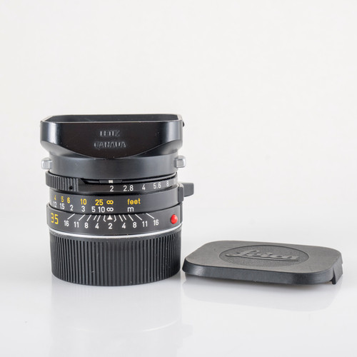 Leica Summicron-M 35mm F/2.0 Ver.4 7E Black 1913-1983 Lens Yr.1982 #23844