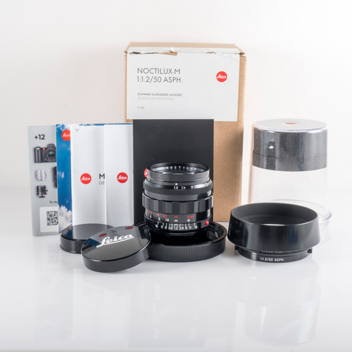 Leica Noctilux-M 50mm F/1.2 ASPH Glossy Black Paint Finish Lens Germany 11731 #88688