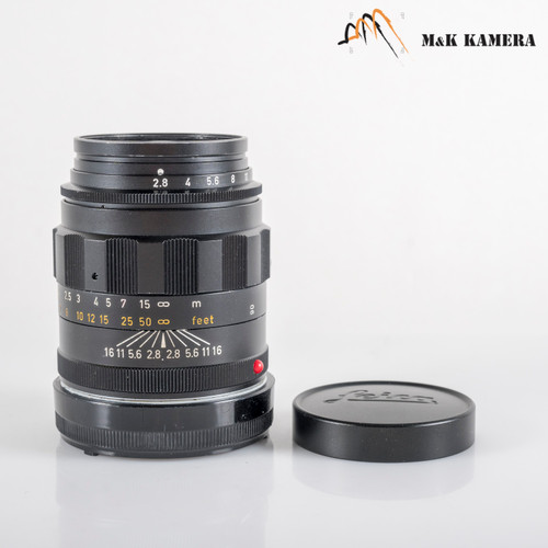 LEITZ Leica Tele-Elmarit M 90mm/F2.8 Ver.I V.1/ Fat Black Lens Yr
