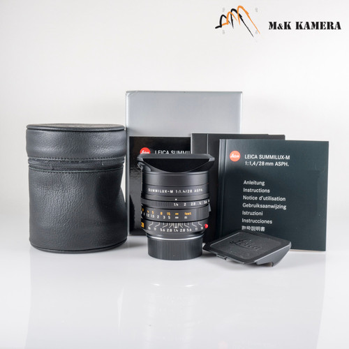 Leica Summilux-M 28mm F/1.4 ASPH 11668 Black Lens Germany 11668 #88906