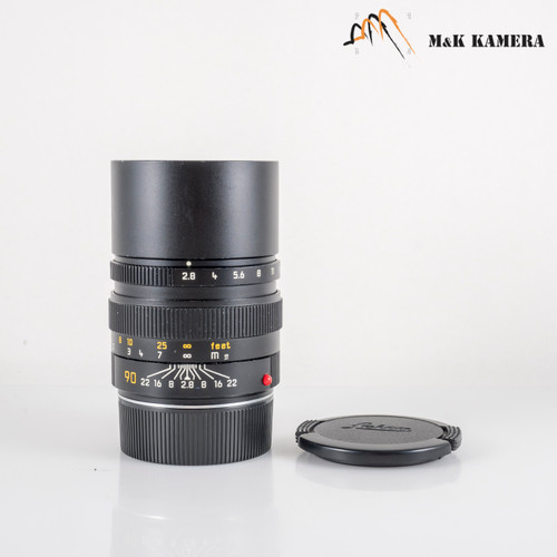 Leica Elmarit-M 90mm F/2.8 E46 Ver.II V2 Black Lens Yr.1988 Germany 11807 #23910