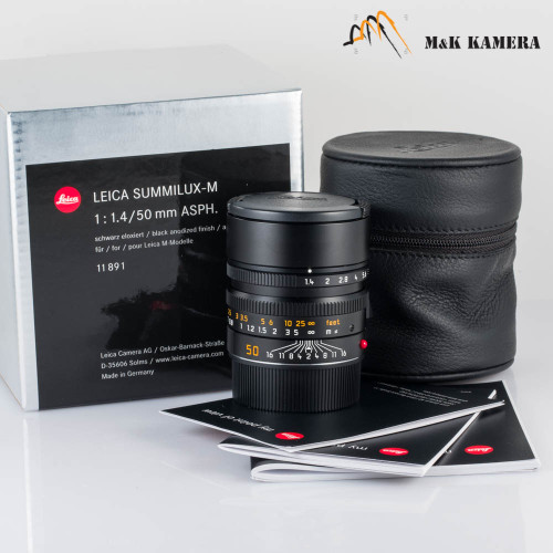 Leica Summilux-M 50mm/F1.4 ASPH Black Lens Germany #891