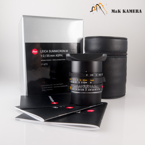 Leica Summicron-M 35mm/F2.0 E39 ASPH Ver.II Black Lens Germany #673