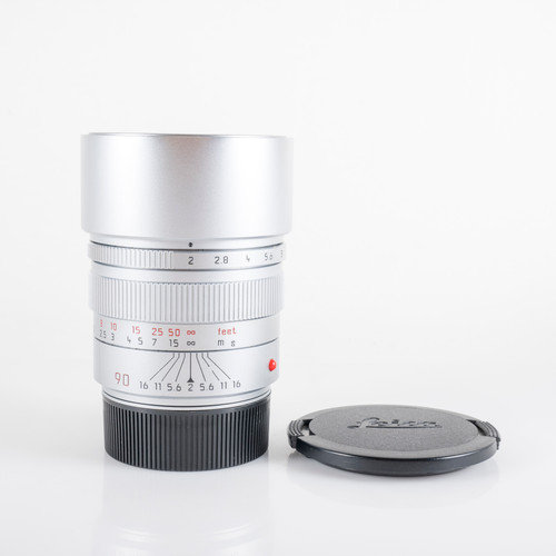 ＜良品＞ Leica SUMMICRON-M 90mm F2 E55 Leica Summicron-M 90mm F/2.0 E55 Ver.II Pre-Asph Silver Lens