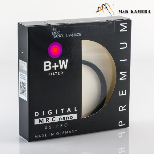 B+W 55mm UVHaze MRC Nano XSPro Filter 119 M & K Kamera Trading