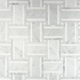 Grand Bacon - Carrara with Thassos Strip Grand Bacon - Carrara with Thassos Strip