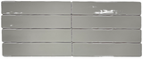 Bridgewood Ceramic Rustic 2x10 Light Grey Glossy Bridgewood Ceramic Rustic 2x10 Light Grey Glossy