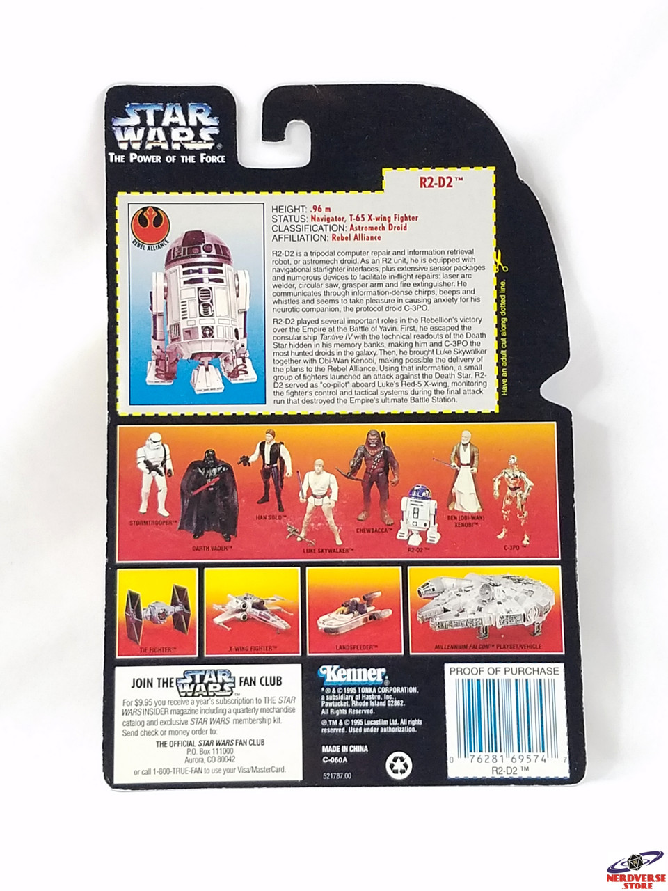  R2D2 POTF2 RED CARD MOC POWER OF THE FORCE STAR WARS