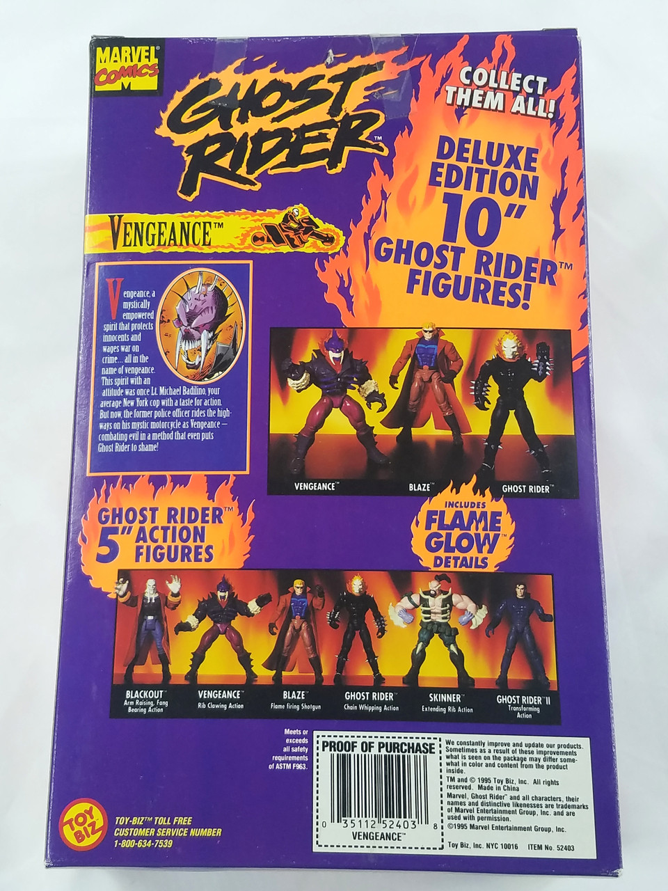 GHOST RIDER VENGEANCE DELUXE EDITION TOY BIZ NEW IN BOX 
