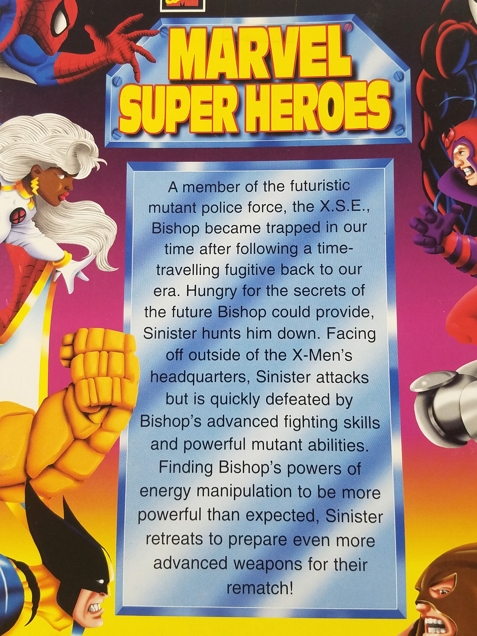 MARVEL SUPER HEROES BISHOP VS MR SINISTER MISB TOY BIZ 1997