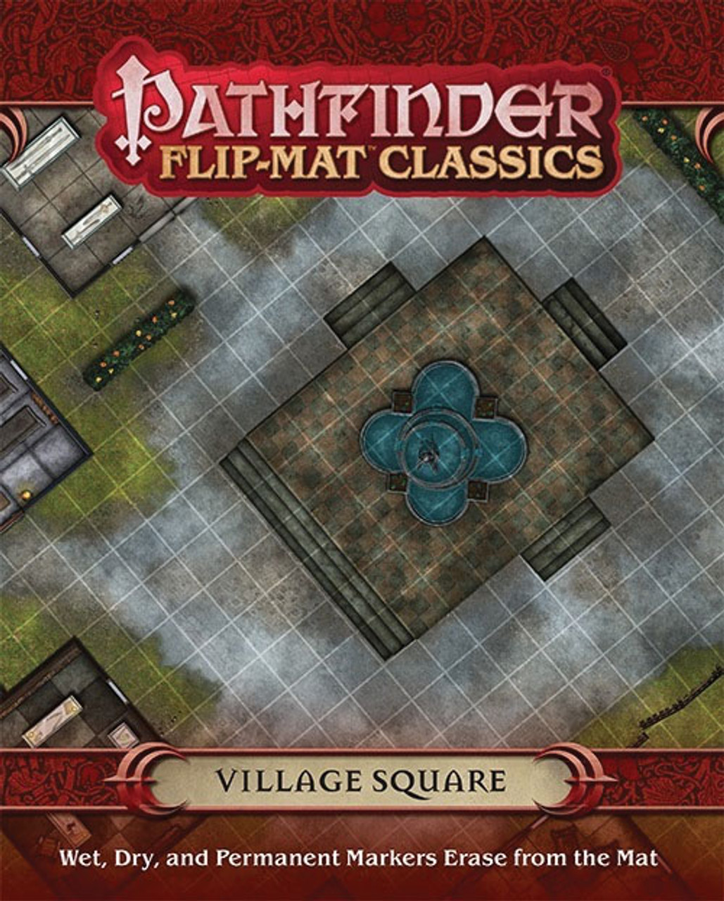 Village Square Flip Mat Classics Pathfinder RPG Dungeons & Dragons