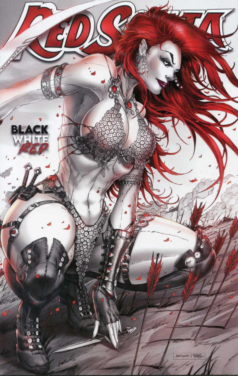 Red Sonja Black White Red #1 Blood Variant Cover  Jamie Tyndall 2021 