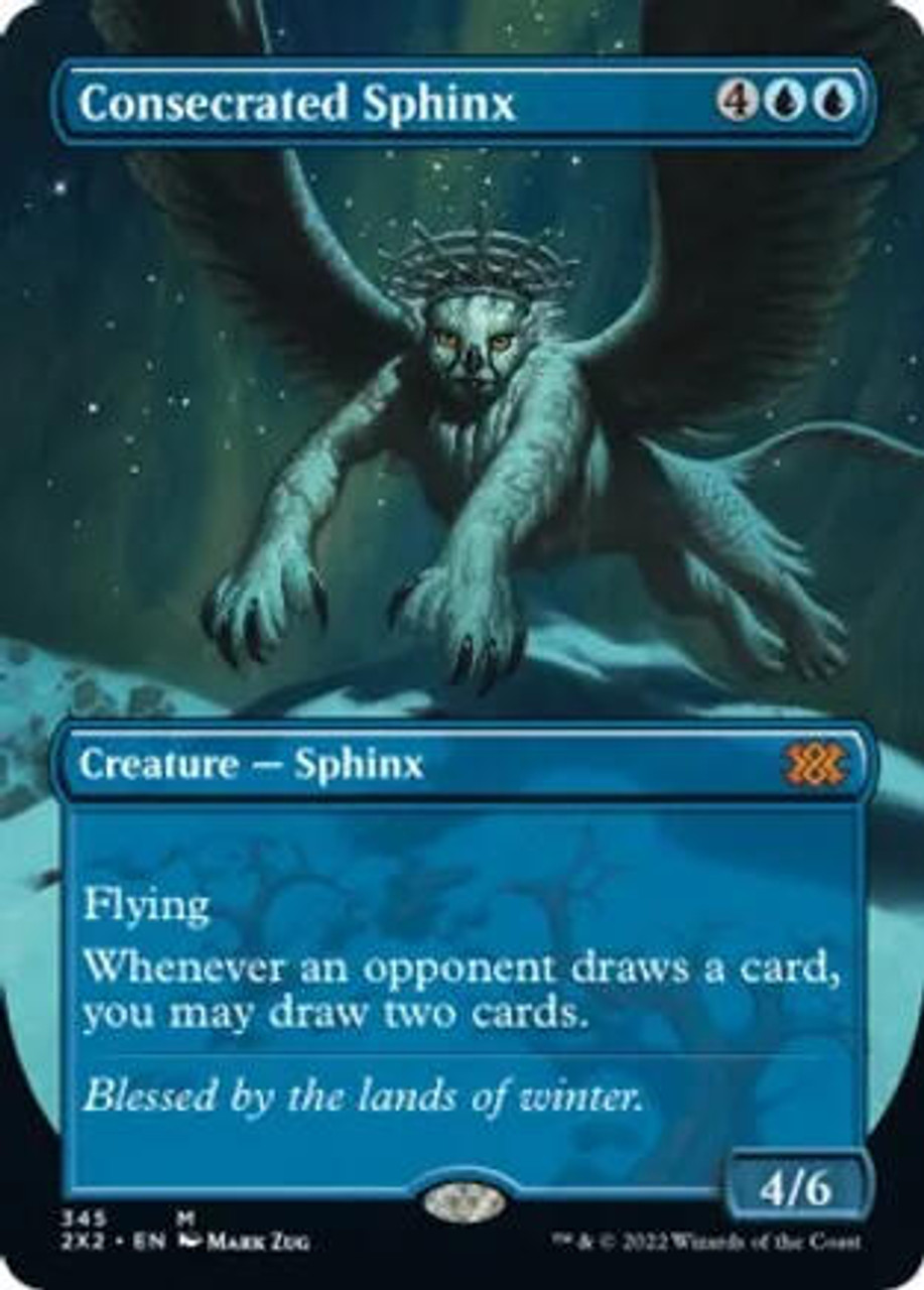 Consecrated Sphinx # 345 Borderless - M:tG - Double Masters 2022 - Mythic Rare