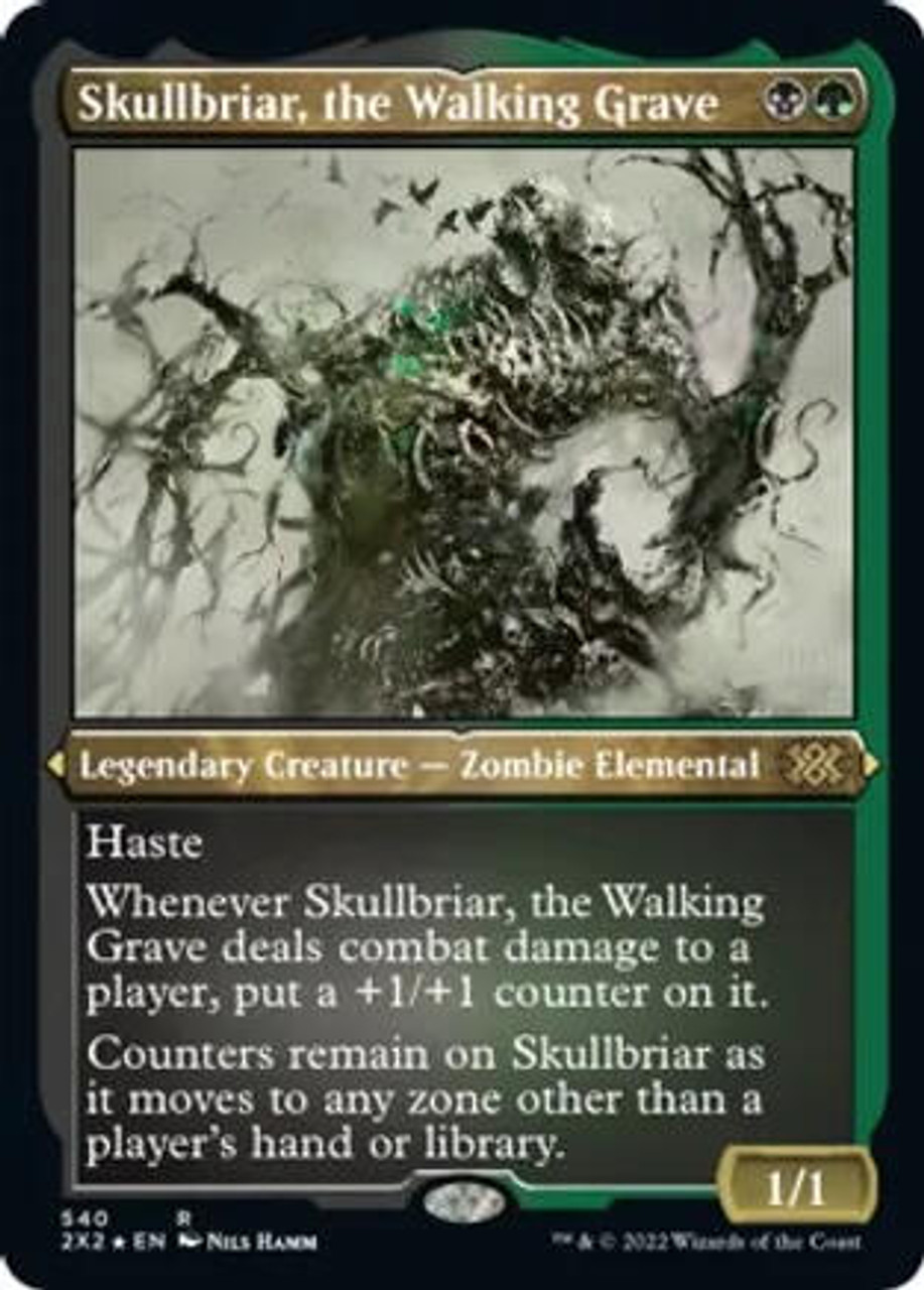 Skullbriar The Walking Grave # 540 Foil Etched - M:tG - Double Masters 2022 - Rare