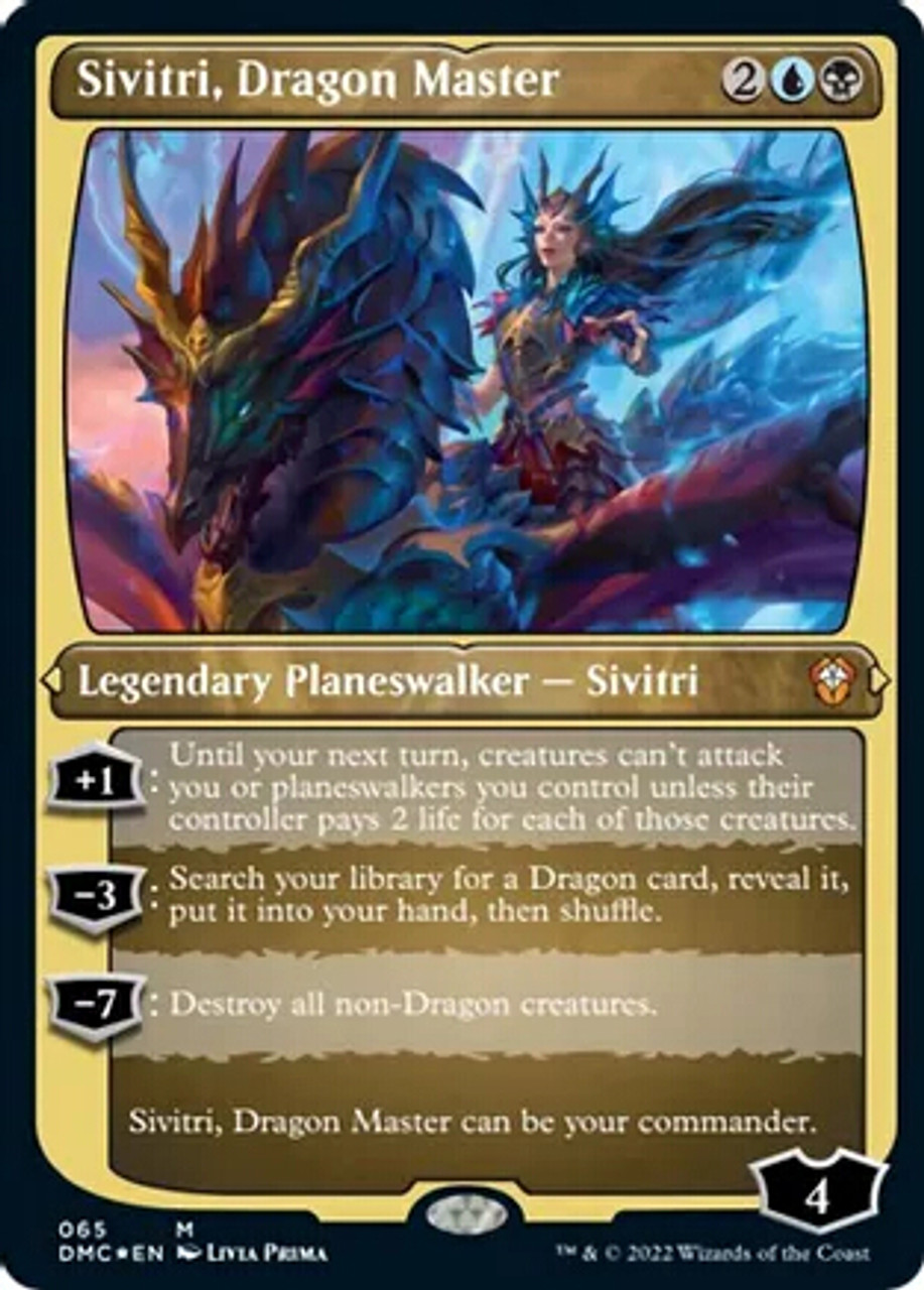 Sivitri, Dragon Master # 65 Foil Etched - MtG - Dominaria United - Mythic