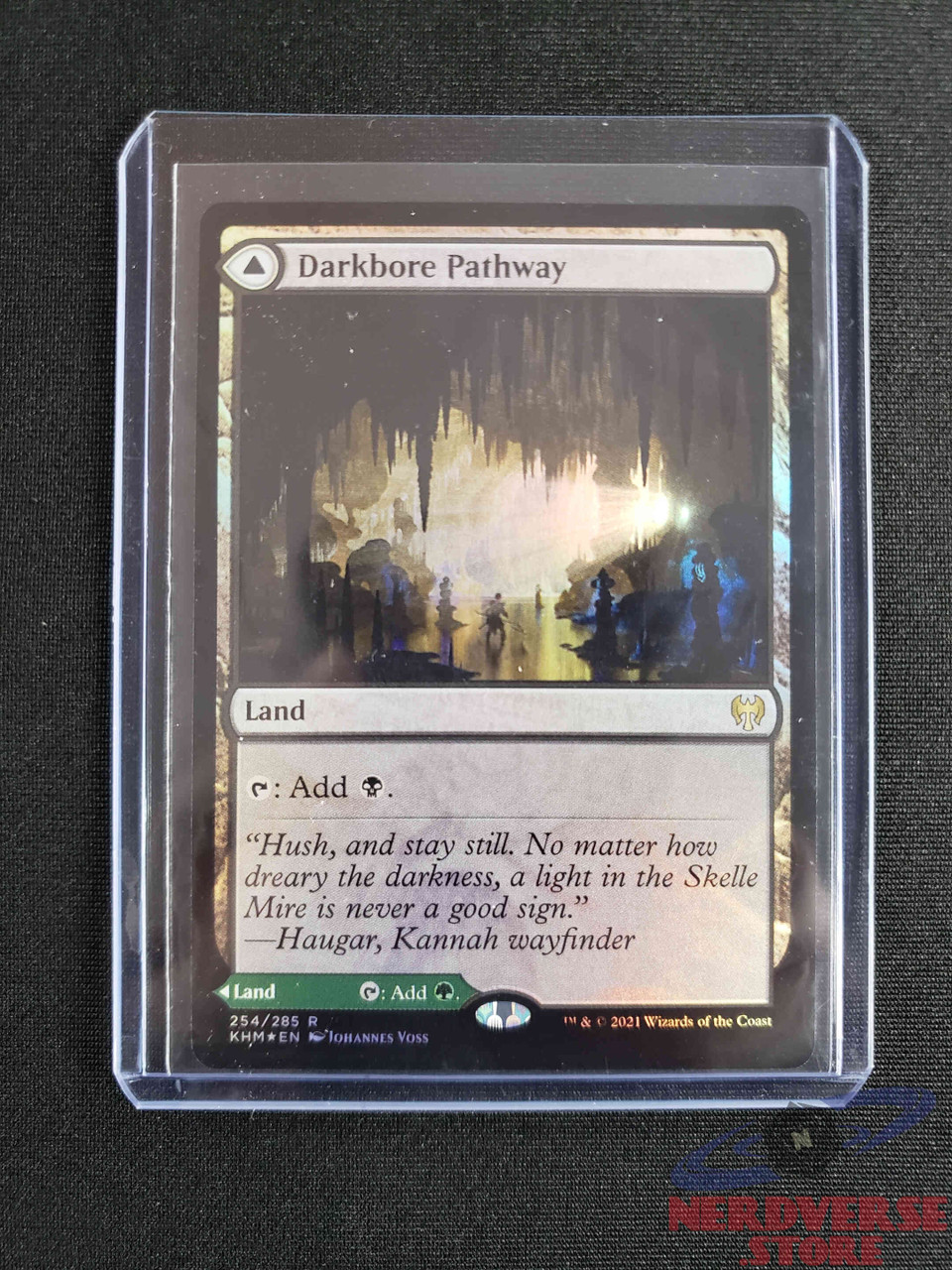 Darkbore Pathway #254 Foil - MtG - Kaldheim - Rare