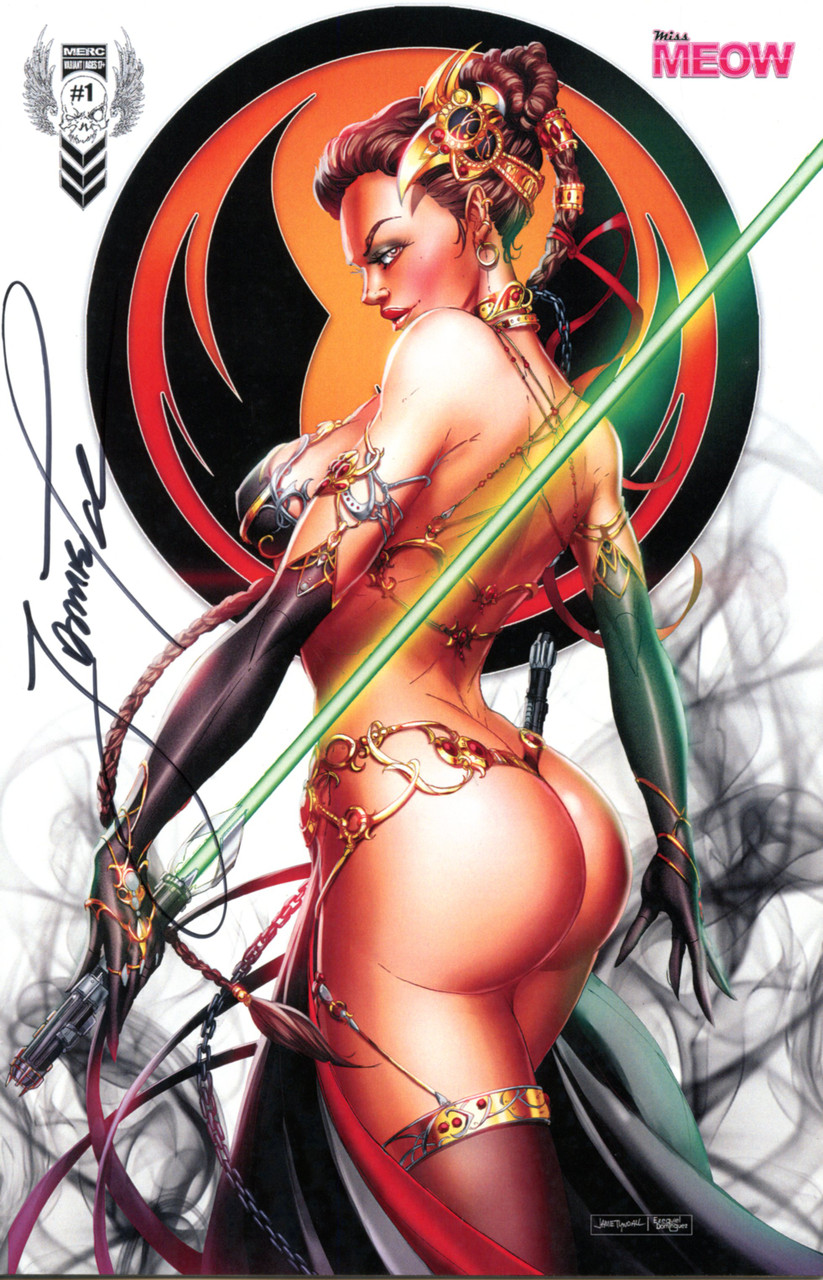 Miss Meow #1 LTD 150 May the 4th Leia Cosplay Variant  Jamie Tyndall 2023 Signed