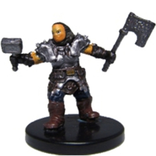 D&D Miniatures Dungeons of Dread DWARF WARLORD #1