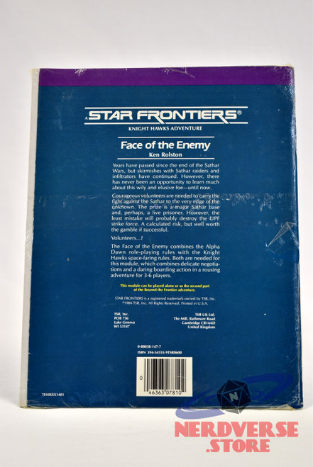 FACE OF THE ENEMY Star Frontiers New Sealed! SFKH3