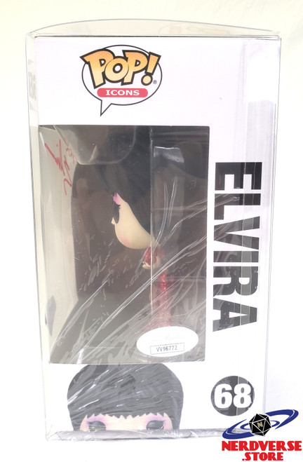 Funko Pop Icons Elvira #68 Diamond Ed 40 Years - Cassandra Peterson Signed JSA COA