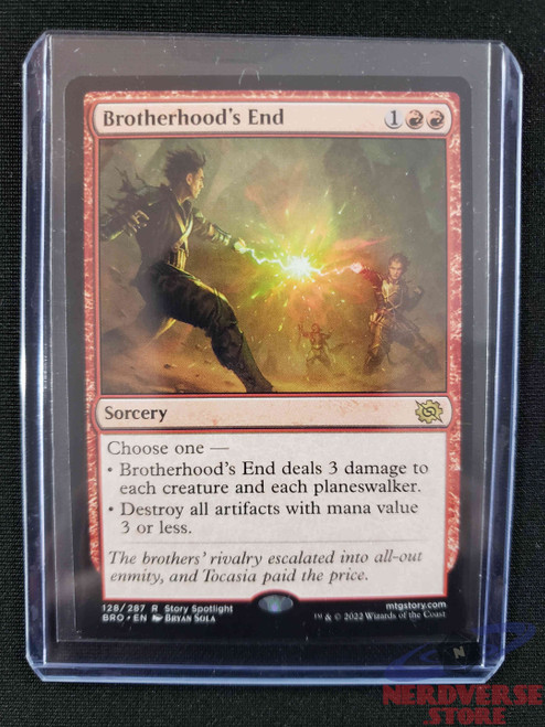 Brotherhood's End # 128 - MtG - Brother's War - Rare