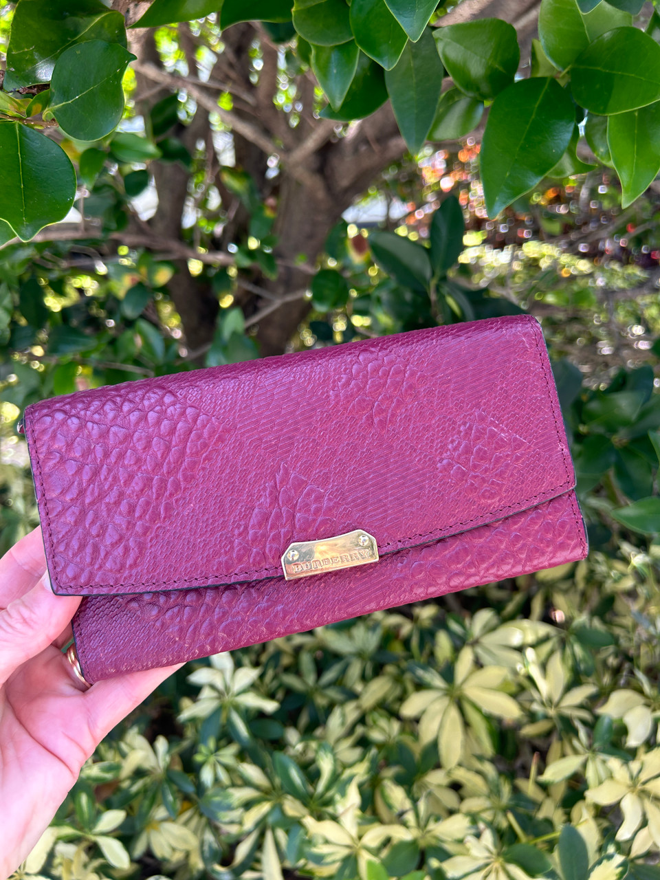 BURBERRY バーバリー 財布・ケース - 赤紫系 【古着】【中古】 BURBERRY バーバリー 財布・コインケース - 赤紫系 【古着】 【公式通販】