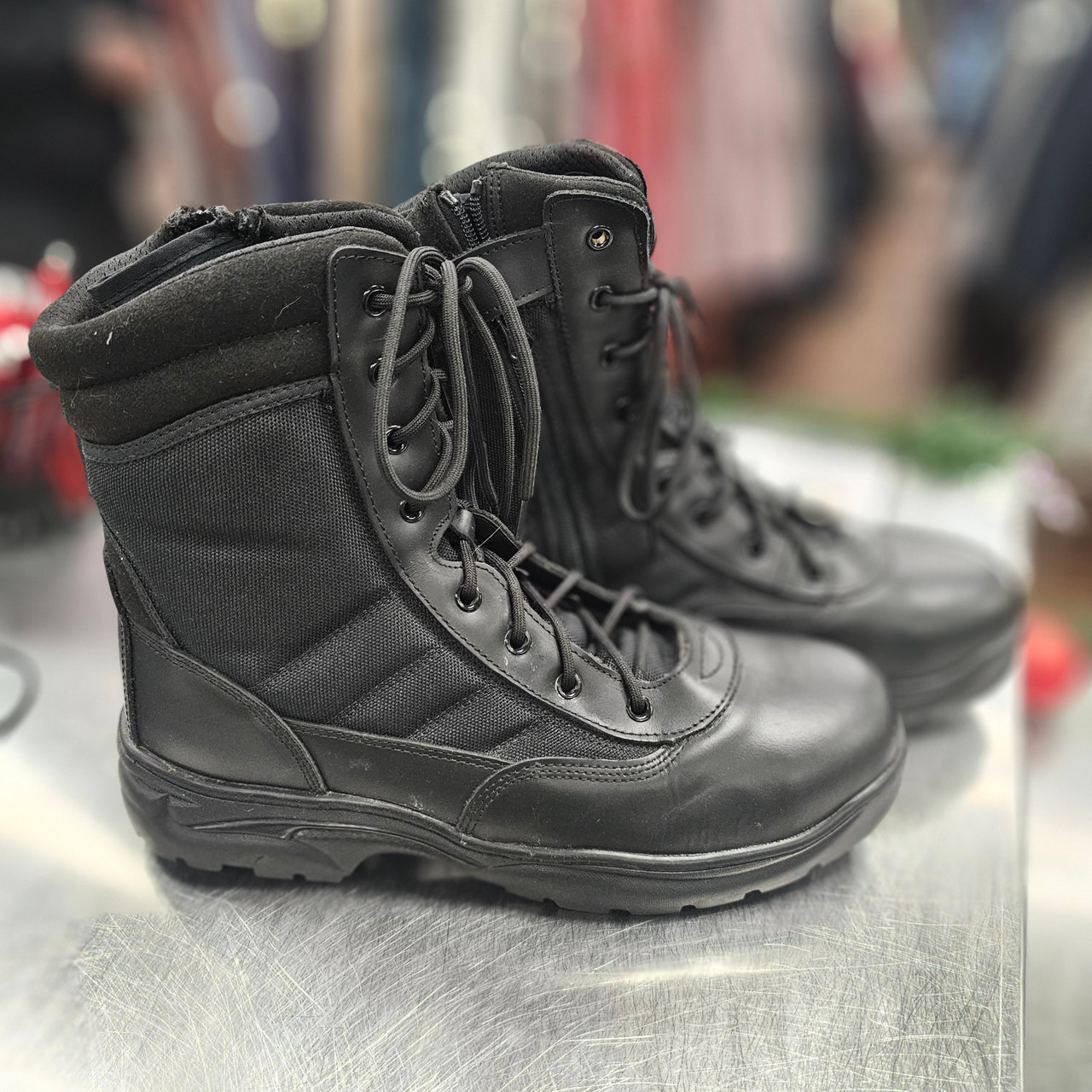 Unbranded Men\'s Grey and Black Boots Men main image 4