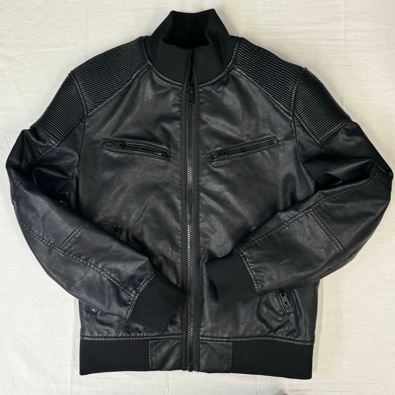 Used Express Leather Jacket S-4/6