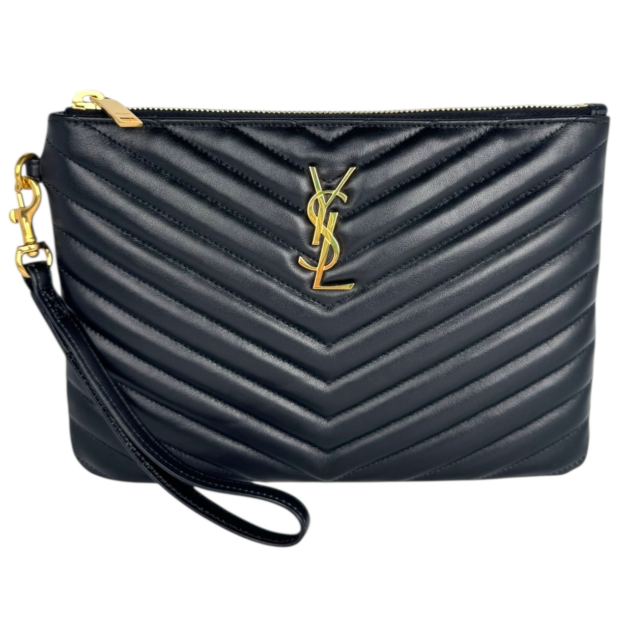 Monogram Matelasse Saint Laurent Monogram Leather Pouch Saint