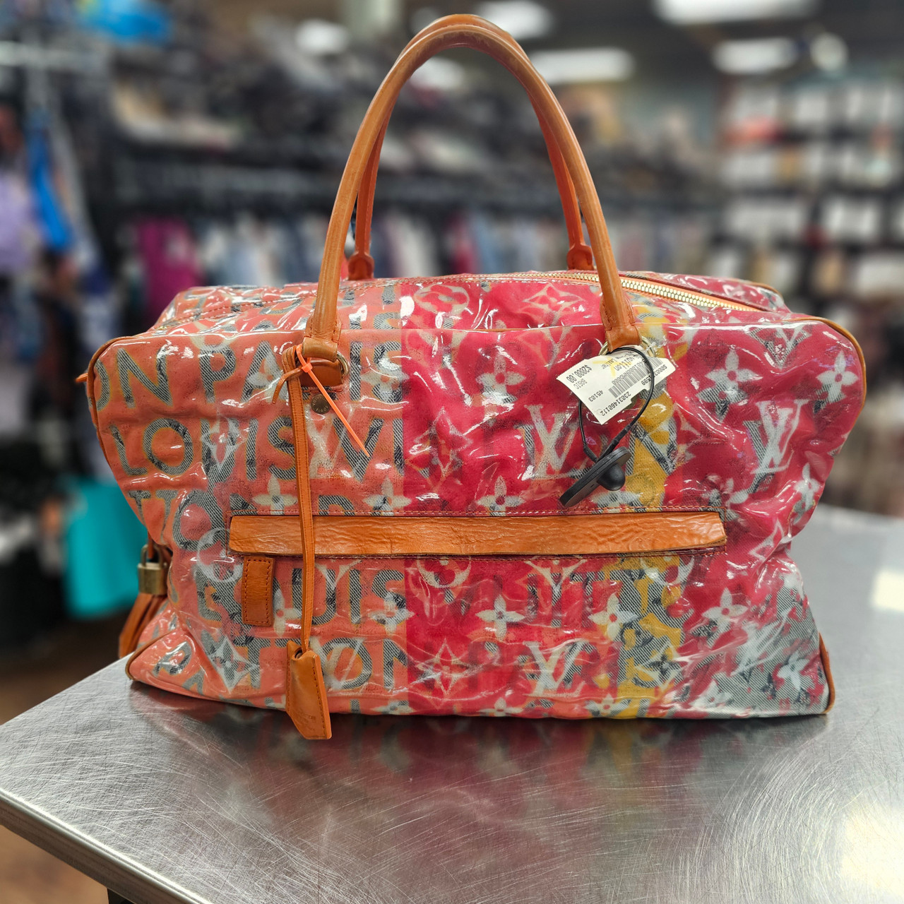 Used louis vuitton RICHARD PRINCE PULP WEEKEND HANDBAGS HANDBAGS