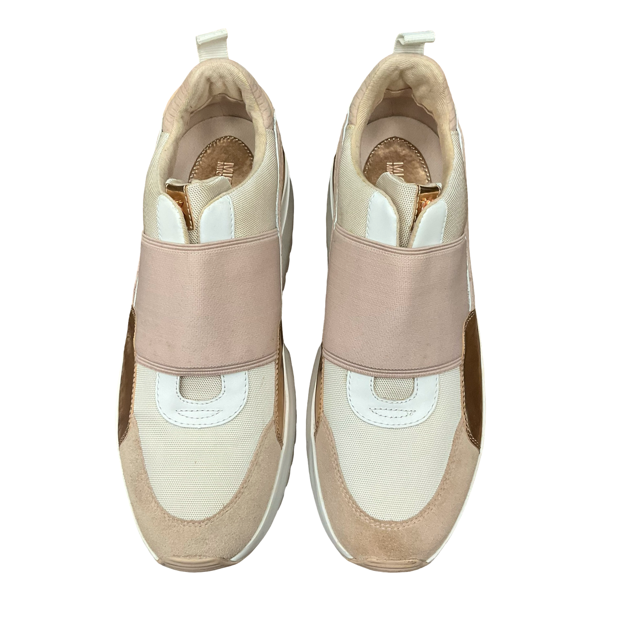 Slightly used michael kors slip on sneakers MICHAEL Michael Kors KEATON ZIP SLIP ON Beige - Free  main image 2