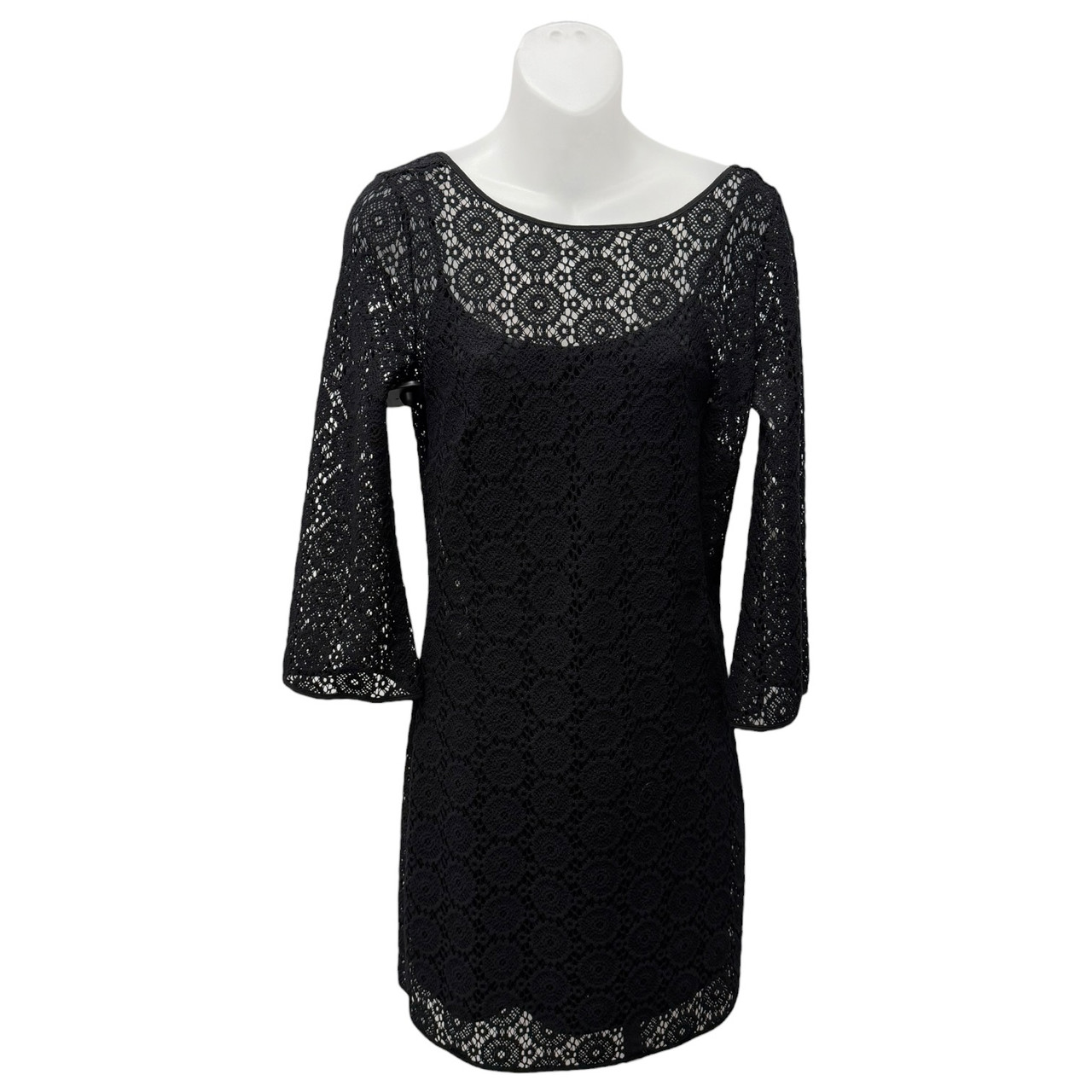 black dropped waist dress Black Drop Waist Mini Dress - All Dresses