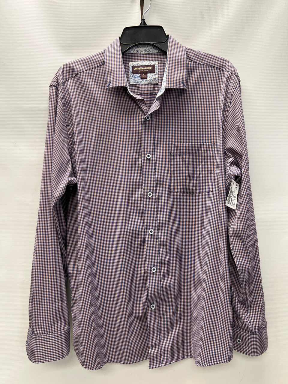 Used Johnston & Murphy Mens Long Sleeve Top L/16-16.5 Used Johnston & Murphy Mens Long Sleeve Top L/16-16.5