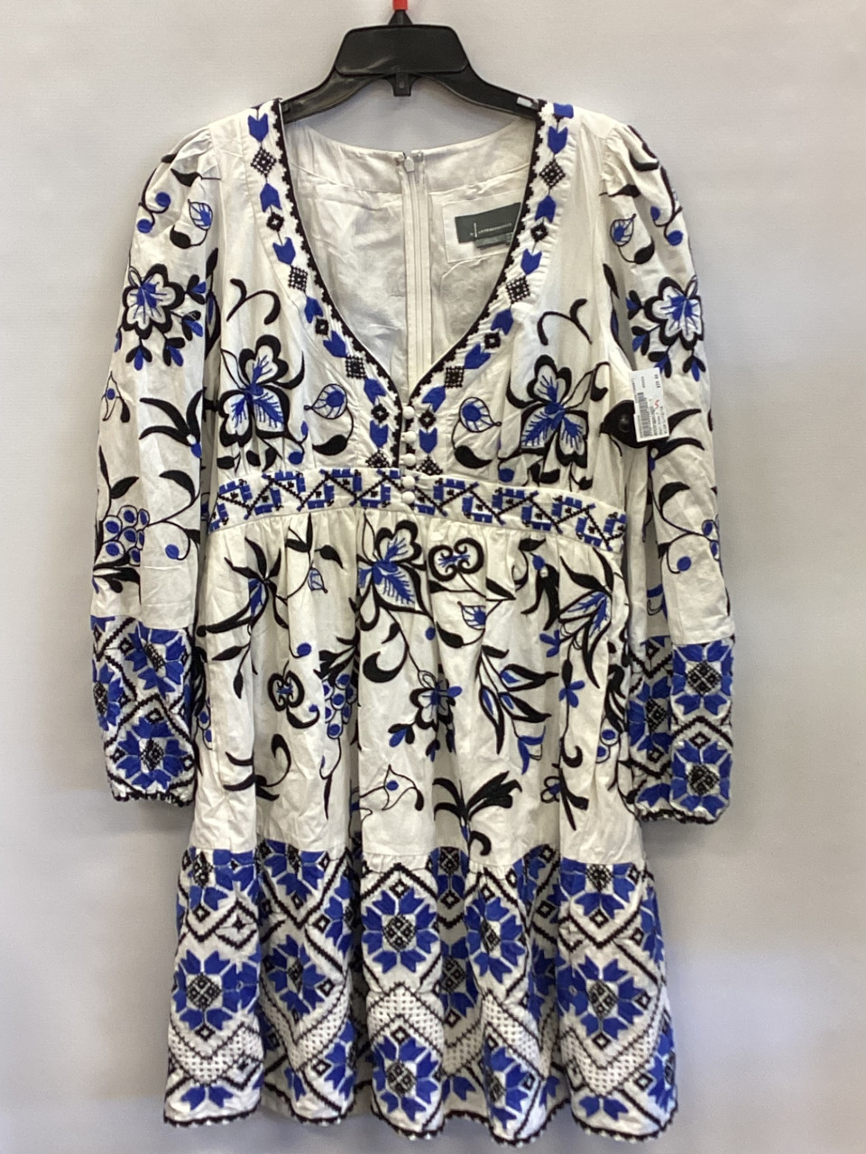 anthropologie dress short Love the Label Anthropologie Puff Sleeve Cassie Mini Dress in Blue Size XS