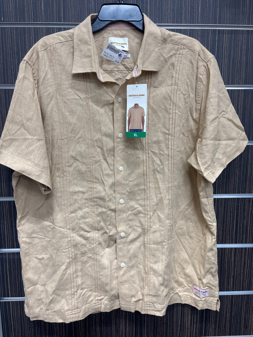 Vist Large View of Product Image Which is NWT scotch & soda  Mens Short Sleeve Top XL/17-17.5