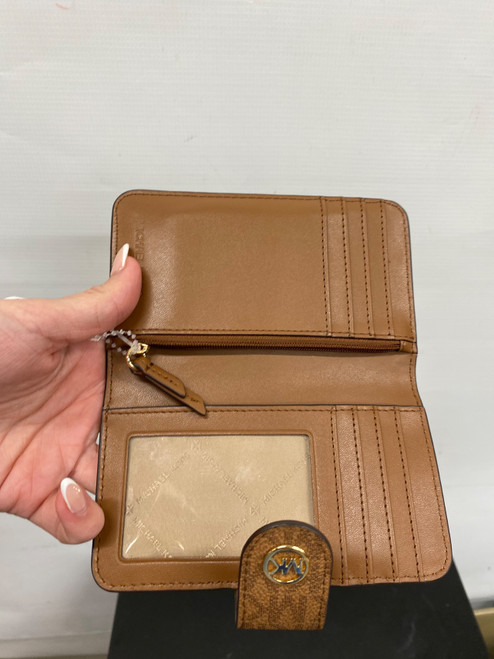 Vist Large View of Product Image Which is Used Michael Michael Kors Leather Wallet