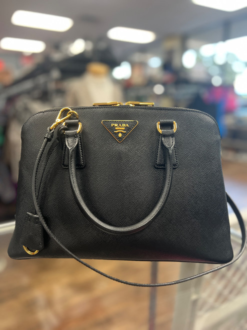 Vist Large View of Product Image Which is Used Prada Small Leather Handbag