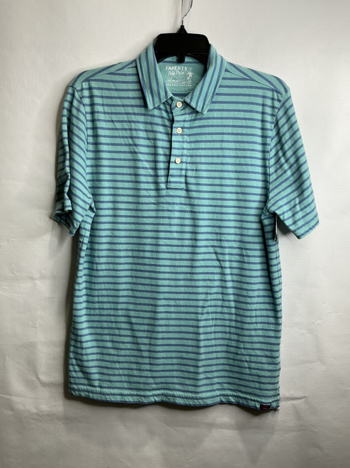 Vist Large View of Product Image Which is Used Faherty Mens Short Sleeve Top M/15-15.5