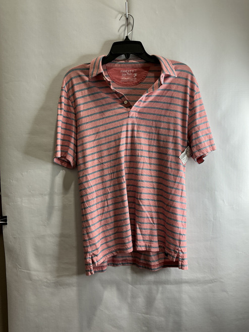 Vist Large View of Product Image Which is Used Faherty Mens Short Sleeve Top M/15-15.5