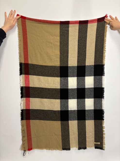 Vist Large View of Product Image Which is Used Burberry Heavyweight Scarf