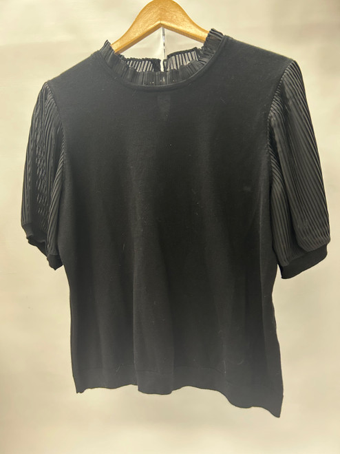 Vist Large View of Product Image Which is Used Adrianna Papell Short Sleeve Top L-12/14