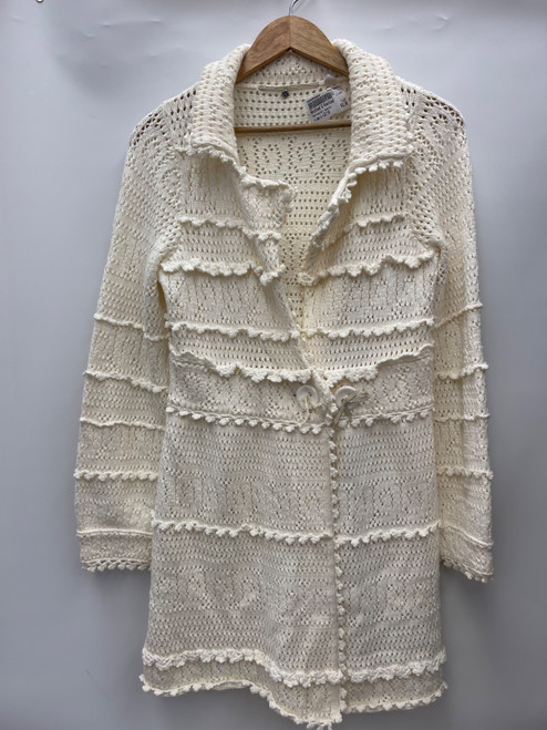 Vist Large View of Product Image Which is Used Knitted & Knotted Heavyweight Sweater L-12/14