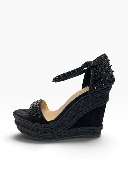Vist Large View of Product Image Which is Used Christian Louboutin Wedge Sandals 8.5