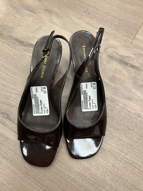 Vist Large View of Product Image Which is Used Etienne Aigner Wedge Sandals 7