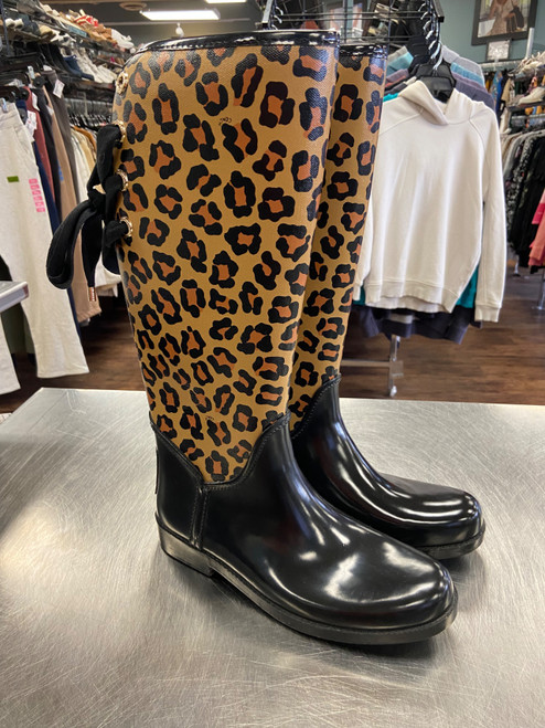 Vist Large View of Product Image Which is Used Coach Rain Boots 9.5