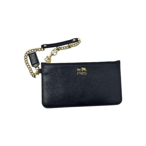 Vist Large View of Product Image Which is Used Coach Leather Wristlet