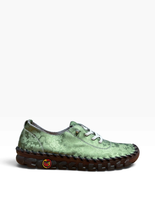 Vist Large View of Product Image Which is Used SALKIN GREEN Flats 10